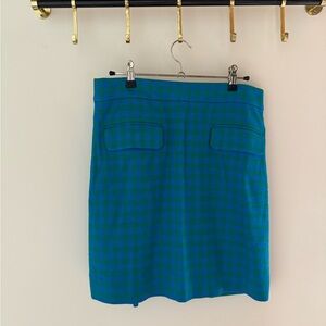 J. Crew Blue Mini Pencil Skirt for Work